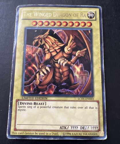 YU-GI-Oh! GBI-003 The Winged Dragon of Ra Game Boy Advance Secret Rare - Picture 1 of 3