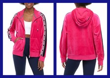 Tommy Hilfiger  Athleisure Full-Zip Velour Women's Hooded Sweatshirt 70 NWT