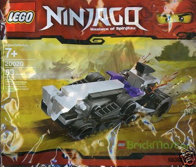 LEGO Ninjago Shredder Tank 20020 Brickmaster 83 Teile