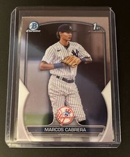 2023 Bowman Chrome - Marcos Cabrera 1st BCP-46 - New York Yankees