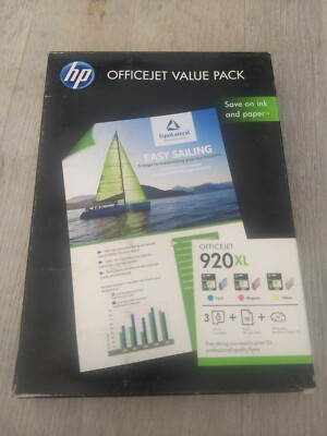 HP CH081AE Officejet Value Pack 920XL CMY + Papier 