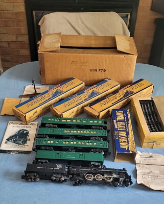 American Flyer K5328 Meteor Steam Passenger Set w/Set Box +ob's +Instructions