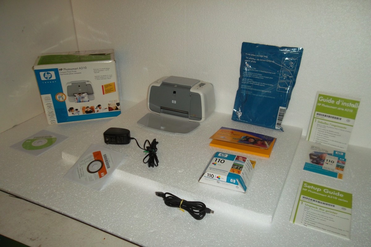 HP Photosmart A310 Digital Photo Inkjet Printer PictBridge 32MB