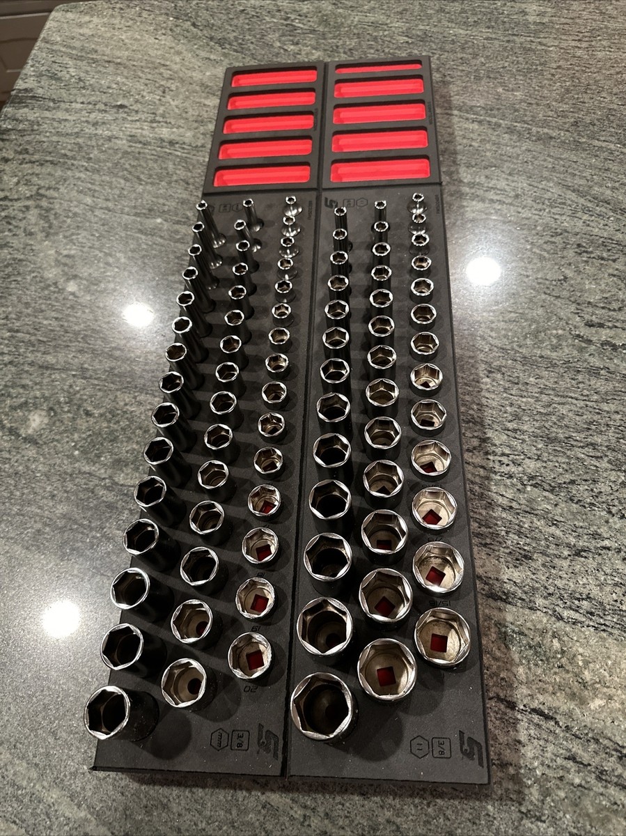 Snap-on 245sfmsfr, 239sfssfr 84 pc metric sae combo foam 3/8 drive