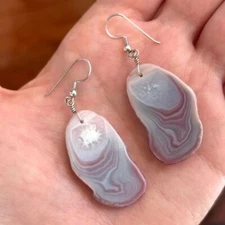 Agate Sterling Silver Earrings Handmade Studio Art Jewelry 925 Artisan Australia