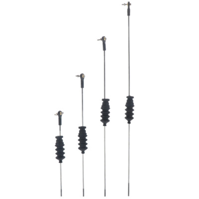 RC Model Boat Push Rod Kit Include M2 Rod End +Rubber Bellows Seals+M2 Pull -lk