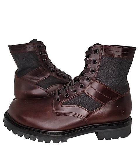 Frye Cap Toe Oxford Shoes Mens 10 Brown Leather Lace Up  display picture 2