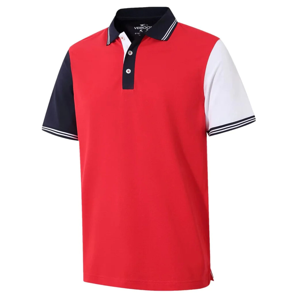 VEBOON Men's Polo Shirts Short Sleeve Cotton Blend Pique Moisture Wicking Yellow eBay