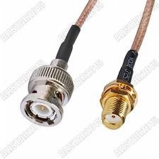 BNC Male Plug to SMA Female Jack Bulkhead Adapter RF RG316 Pigtail Jumper Cable