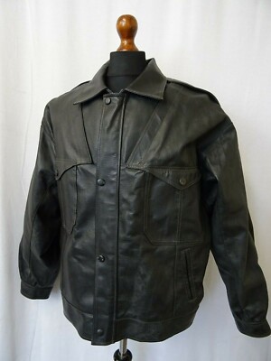 [H]SHEEP LEATHER 70‘S SPORTS JACKET H]SHEEP LEATHER 70'S SPORTS JACKET H]SHEEP LEATHER 70'S SPORTS