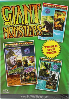 Giant Monsters 6 Movies On 3 DVDS Gammera Strikes Back, Gaos New Sealed 2006