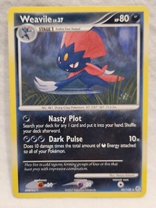 Weavile - 40/130 - Rare - Pokemon Diamond and Pearl