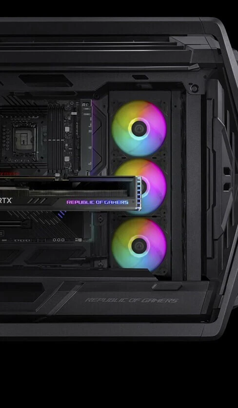 ASUS ROG HYPERION GR701 RGB E-ATX Big-Tower Gaming Gehäuse mit Glasfenster - Bild 4 von 4