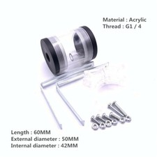 Computer water-cooled acrylic cylindrical water tank 60MM 50MM Front 3 holes