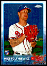 2015 TOPPS CHROME #17 MIKE FOLTYNEWICZ ROOKIE CARD ATLANTA BRAVES/RC. rookie card picture