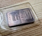 Vintage Sealed Serial # Credit Suisse 5 gram .999 Fine Silver Toned Bar RARE