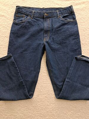 #ad Mens Rural King Straight Leg Jeans Size 36x34 Blue EUC $20.35