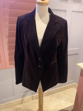 Paige Velvet Plum Blazer Med Uk10/12