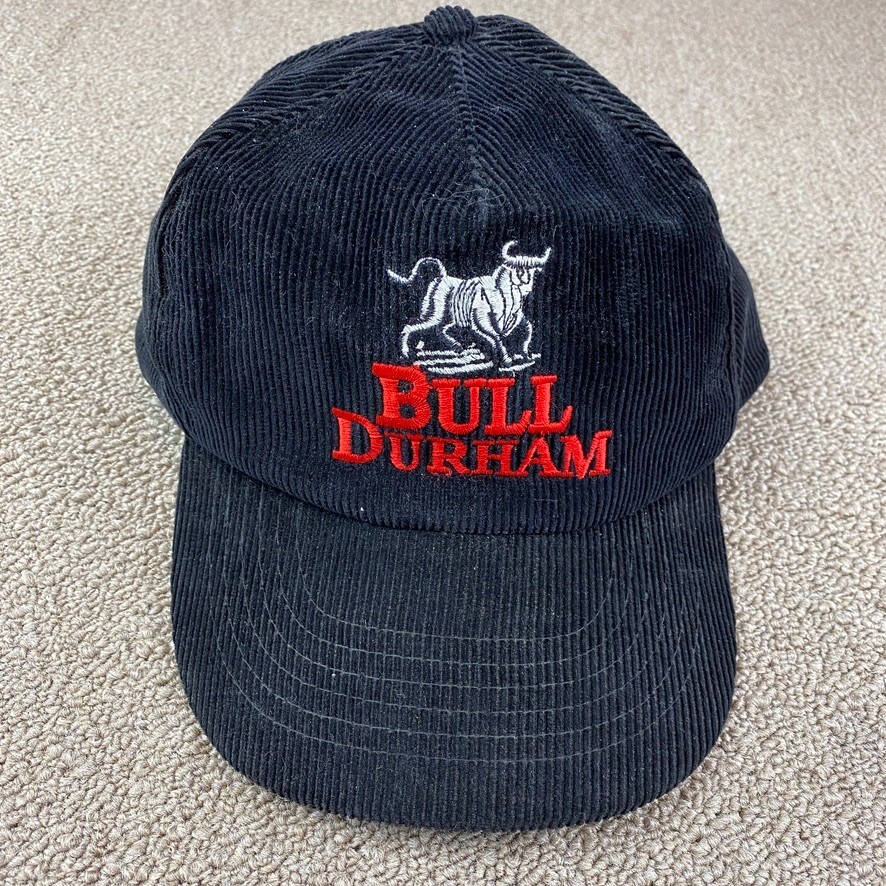 Bull Durham Movie Hat Corduroy Snapback Durham Bulls Minor League Baseball VTG