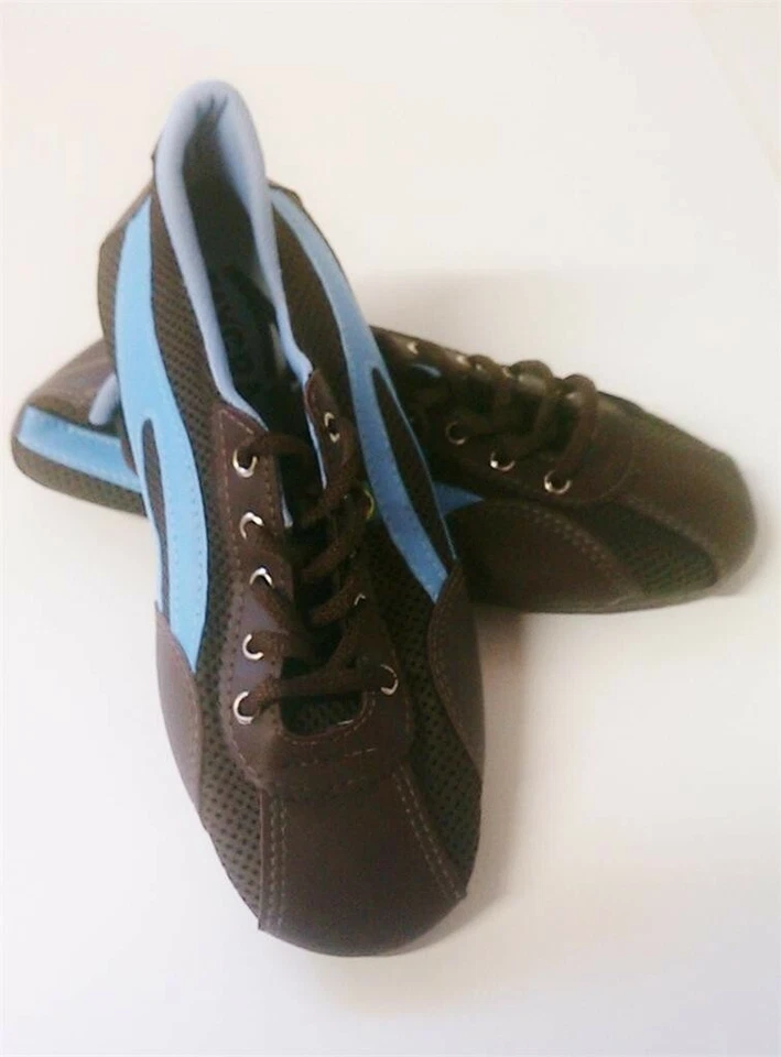 Taygra Brasil Marrón y Azul Claro Tenis Ajustados Flexibles y Ligeros Zapatos Talla 46/us 13 Foto 3 de 3