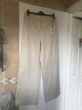 R.E.D Valentino Cream A-line Trousers Size 44 (32/32) New With Tags