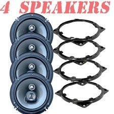 2 Pair (Qty 4) Soundstream AF653 Front & Rear 6.5" Speakers for Kia Hyundai