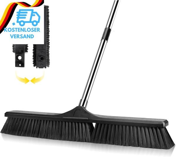 Masthome Besen Mit Stiel, 63Cm GroßE Besen DraußEn, StraßEnbesen Mit Harten Bors-image