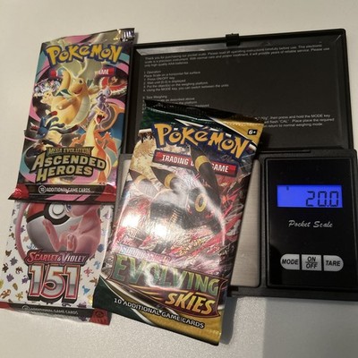 Pokemon Heavy Evolving Skies Sealed Booster Pack + Ascended Heroes Heavy + 151 