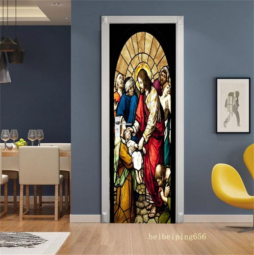 3D Tür Wand Aufkleber Abziehbilder Wasserdicht Selbstklebend Home Szene Dekor Wandbild - Bild 11 von 29