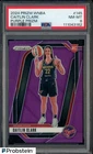 2024 Panini WNBA Purple Prizm #145 Caitlin Clark RC Rookie 138/149 PSA 8 NM-MT
