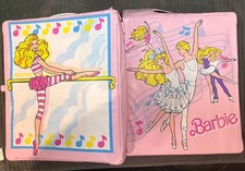1988 12 Mattel Barbie Pink Fold Out Dance Ballet Gymnastics Carrying Case Only