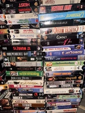 VHS Bundle Of 10 Videotape Movies Tv Show Films Action Suspense Comedy Horror +