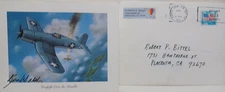 Kenneth Walsh 1990 Signed Card Dogfight over the Russells MOH ACE Cover RRP 80