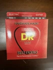 DR Red Devils Coated Red Electric Guitar Strings gauges 11-50
