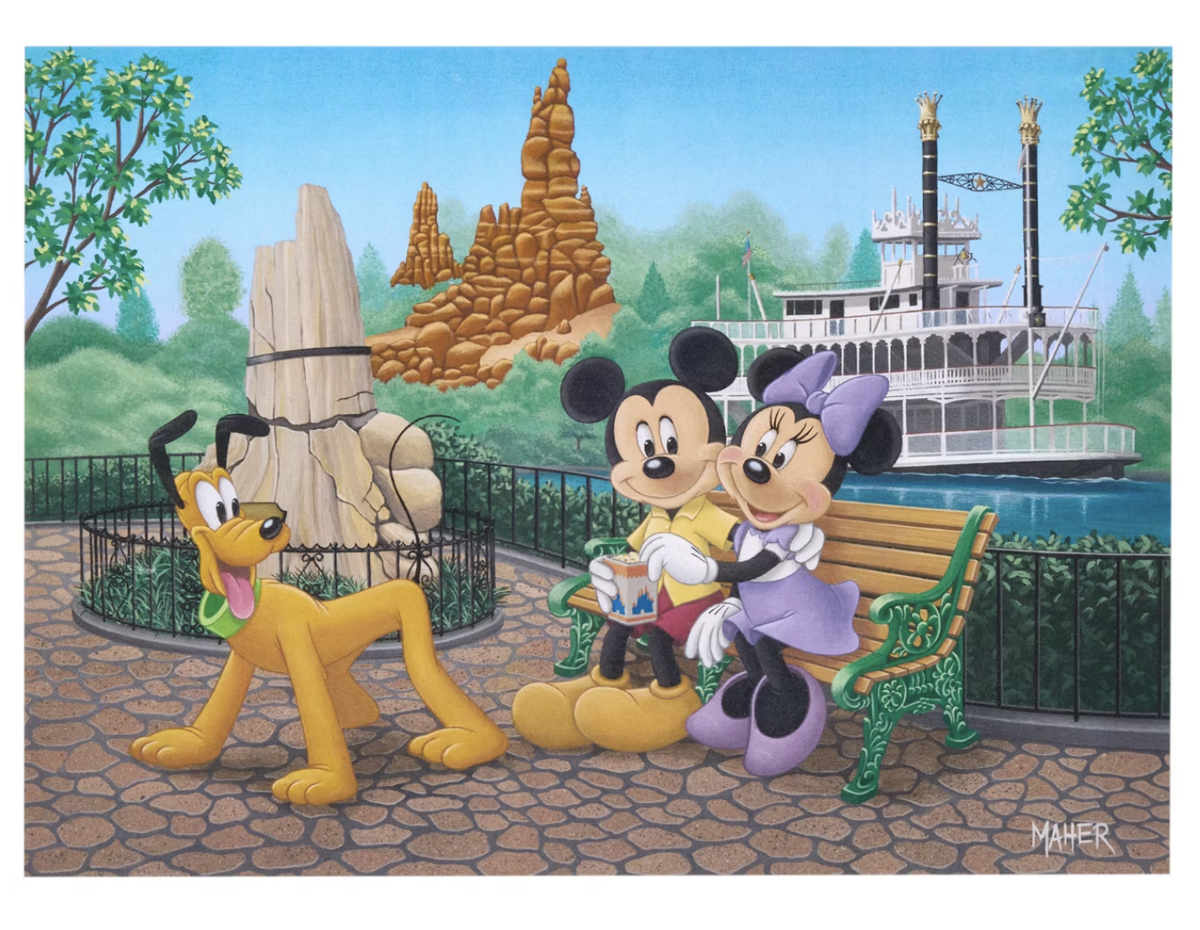 Disney Signature Puzzle Mickey Minnie Pluto in Disneyland 1000