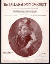 Sheet Music THE BALLAD OF DAVY CROCKET