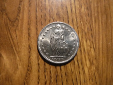 SWITZERLAND 1 FRANC 1974 UNCIRCULATED COIN (783)