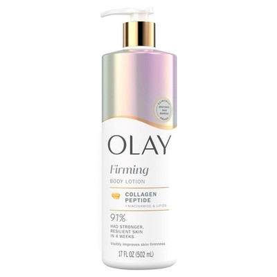 Olay Body Lotion for Women, Firming with Collagen Peptides Serum, Visibly Firmer