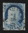 CKStamps: US Stamps Collection Scott#9 1c Franklin Used CV$95