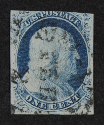 CKStamps: US Stamps Collection Scott#9 1c Franklin Used CV$95