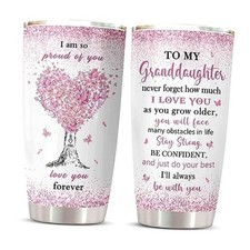 Gifts Tumbler 20oz 1PC, Great Birthday Gifts For From 20 Ounces Granddaughter