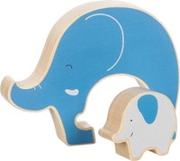 Goki - Goki Houten Puzzel Staand Olifant 2St. (Us Import) Neu