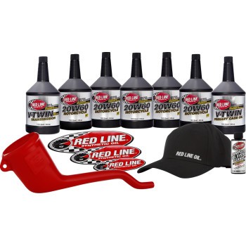 RED LINE SYNTHETIC OIL 90231 V-Twin Powerpack Kit - 20W60 Harley 2007-Up 96 Inch
