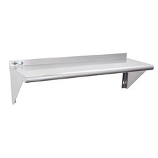 NSF Stainless Steel Shelf 12  x 48  , 280 lb Commercial Shelves Wall Mounted M...