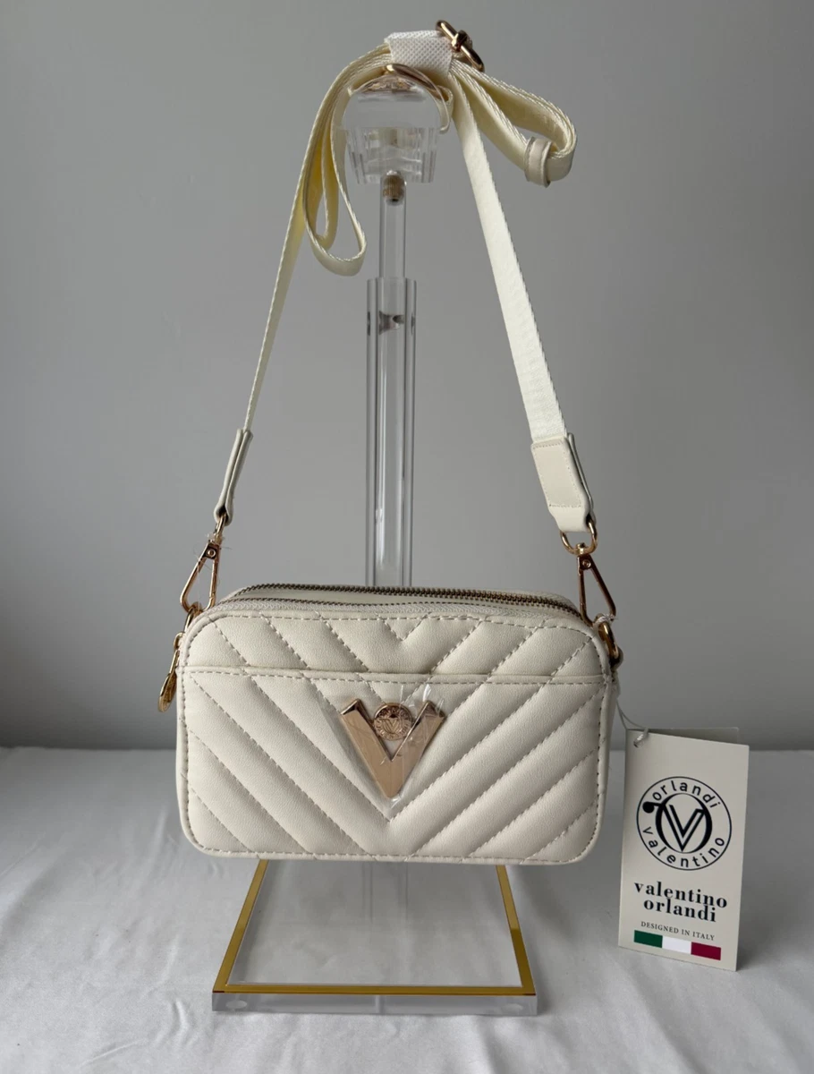 25+ Valentino Leather Exterior Gold Bags & Handbags for Women for