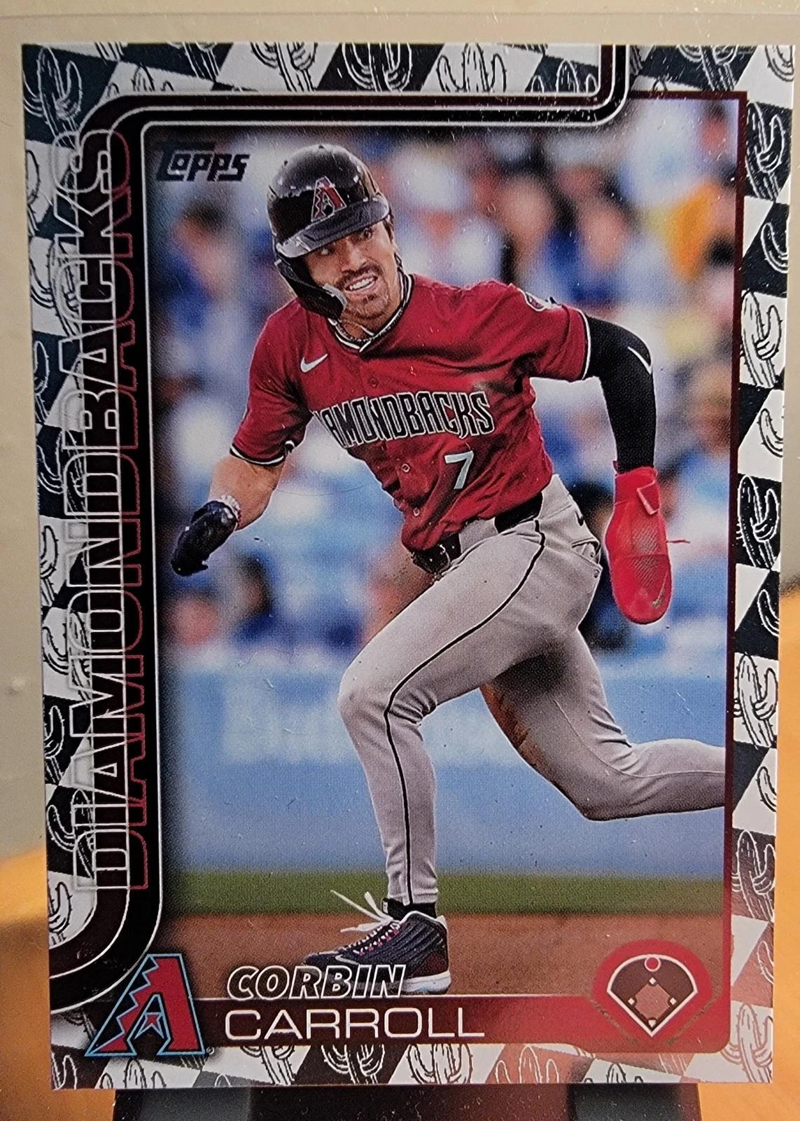 2025 Topps Series 1 Corbin Carroll Spring Training Cactus Foil #78 Diamondbacks