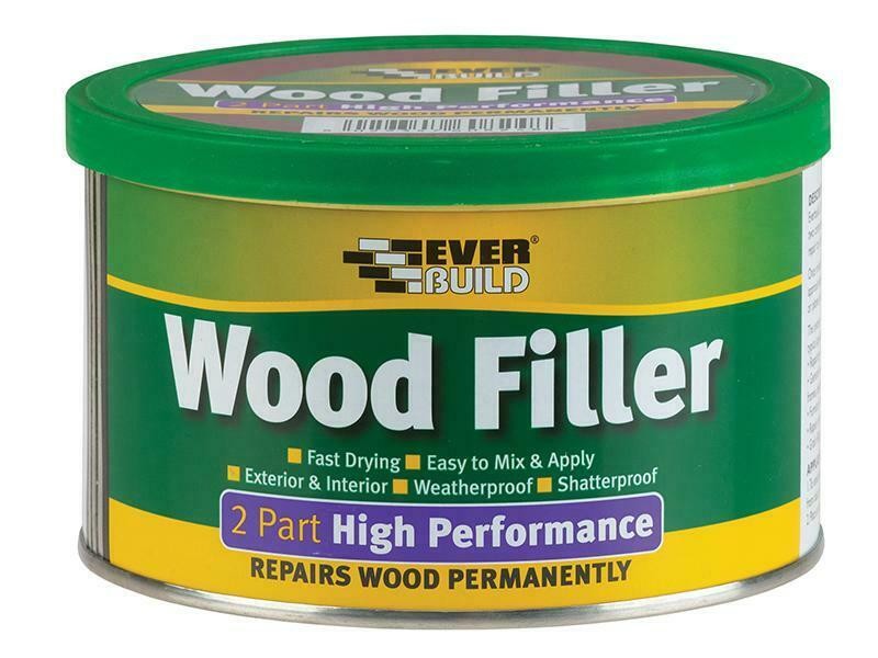 Everbuild Wood Filler High Performance 2 Part Mahogany 500G EVBHPWFMH500