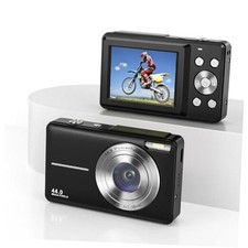 Digital Camera, FHD 1080P Point and Shoot Kids Camera, with 32GB Card, Black