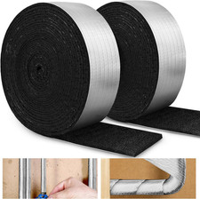 32.8 FT Pipe Insulation Wrap,Foil Pipe Wrap Insulation Tape Self Adhesive for Ou