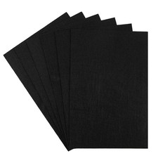 6PCS Black Felt Sheets 8x12 A4 2mm Thick Stiff Craft Fabric DIY Supplies NEW